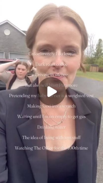 Sarah Fothergill in her "a little bit about me" Instagram reel